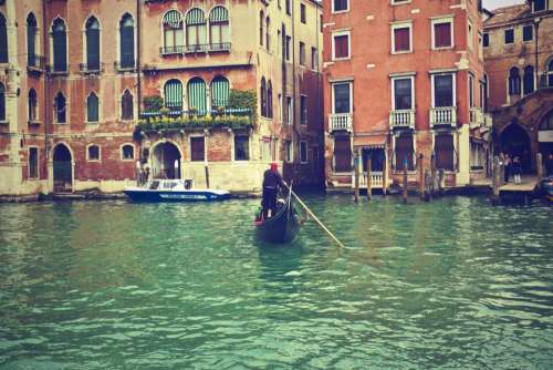 gondola Venice Italy water boats