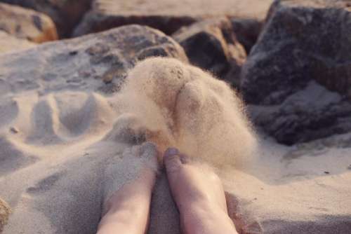 sand coast beach nature foot