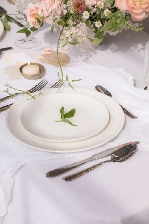 Place Setting At A Decorated Table Photo