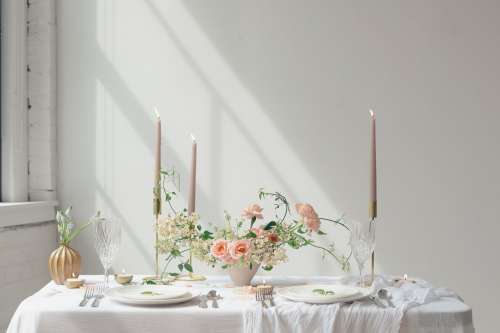 Romantic Table For Two Photo
