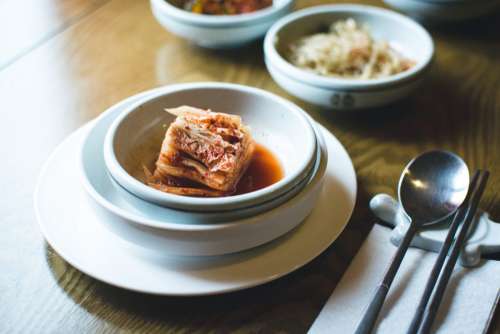 Traditional Korean fermented sauerkraut Kimchi