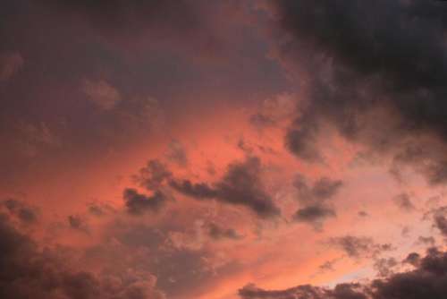 sky clouds sunset