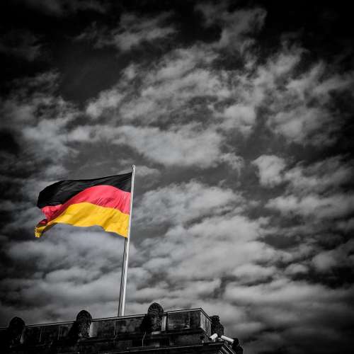 berlin germany travel flag