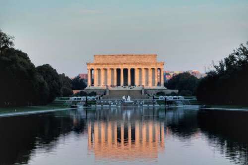 Washington D.C. historic Lincoln Abraham reflection