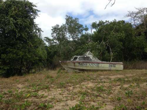 abandoned boat boat junk Australia