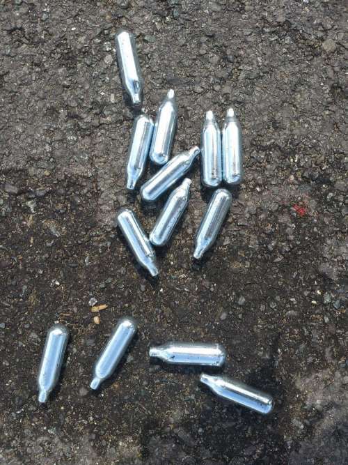 nitrous oxide cylinders laughing gas litter illegal