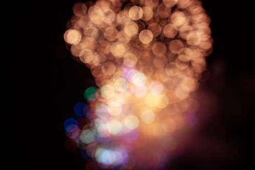 4th of July Fireworks Background Bokeh Free Photo