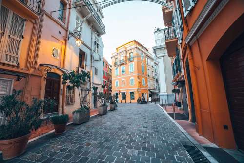 Morning in Monaco Streets Free Photo