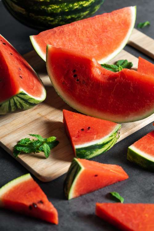 Slices of Fresh Watermelon Free Photo