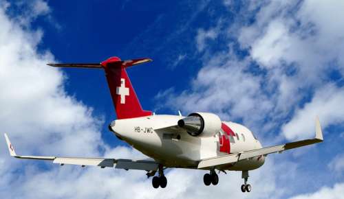 Aircraft Swiss Air-Rescue Rega Hb-Jwc Bombardier