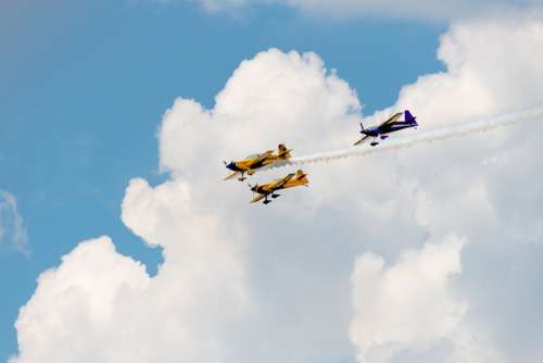 Airplane Flight Sky Flying Stunt Air Show Pilot