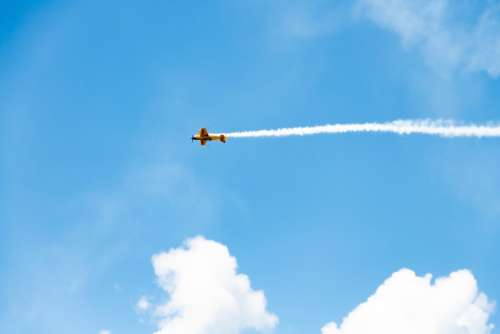 Airplane Aerobatics Plane Flying Flight Stunt Sky