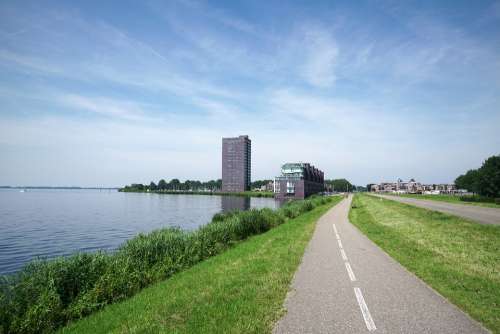 Almere City Habour Scenery Scenic Netherlands