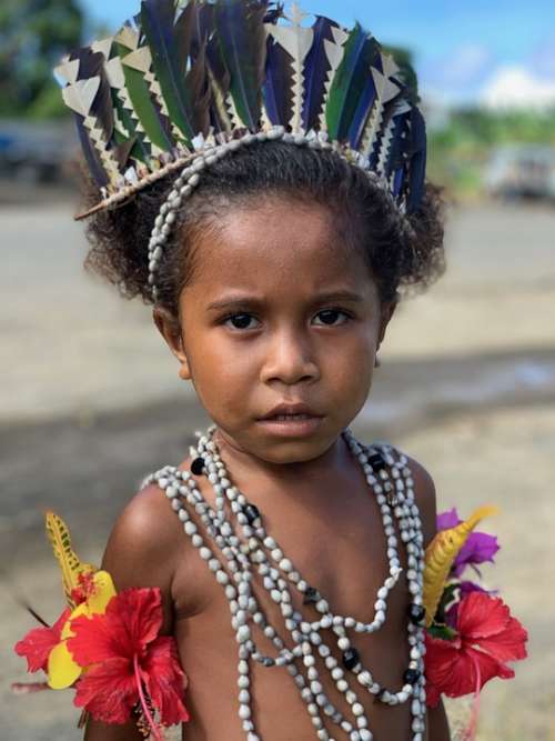 Alotau Papua New Guinea Child Beautiful