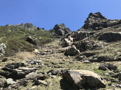 Alpine Route Alps Alpine Adventure Walk Sky Tops