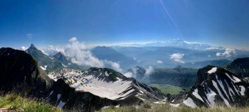 Alps Mont Blanc Mountain Summit France