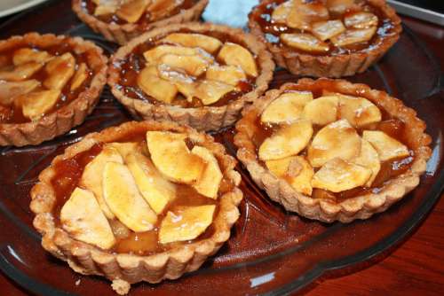 Apple Tart Food Sweet Pie Delicious Fruit