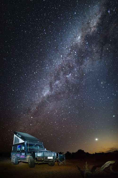 Australia Outback Landscape Milky Way Sternen