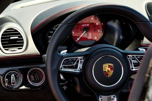 Automotive Steering Wheel Speedo Porsche Interior