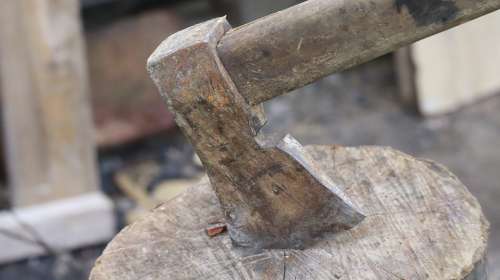Ax Old Woodcutter Tool