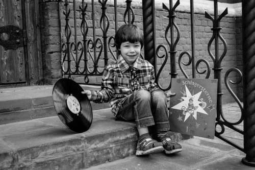 Baby Boy Records Vinyl Music Childhood Cute