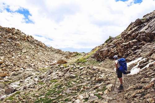 Backpacker Backpacking Mountain Trail Hiking