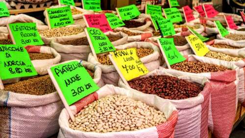 Beans Market Colors Italy Food Vegetarian