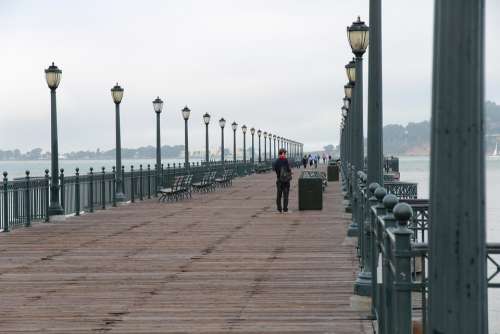 Boardwalk Jetty Pier Dock Leisure