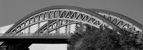 Bridge Sw Architecture Building Black And White