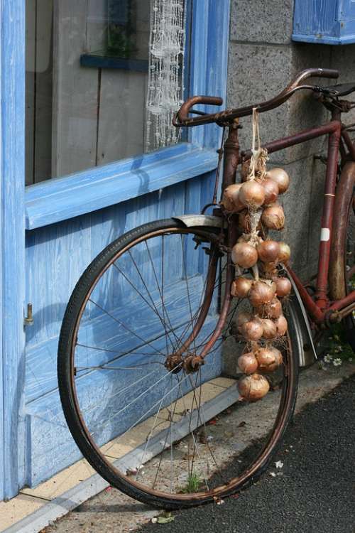 Brittany Bike Onions Roscoff