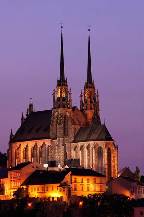 Brno Czech Republic Petrov Church Cathedral Moravia