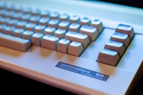 C64 Commodore Computer Retro Closeup Technology
