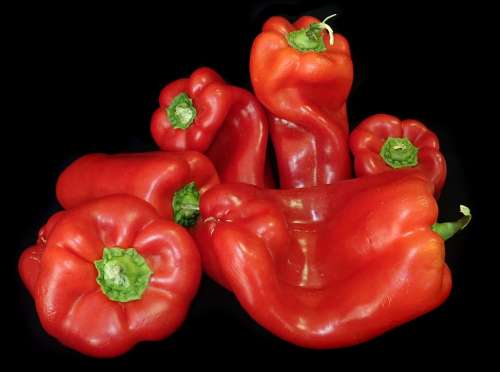 Capsicum Peppers Vegetables Food Cooking Healthy