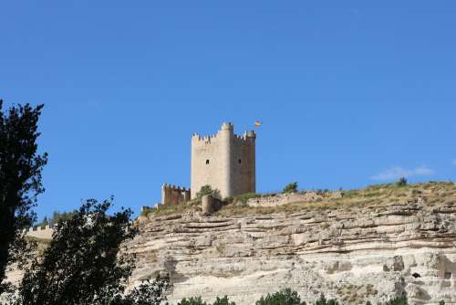 Castle Alcalá De Júcar Spain Fortress Medieval