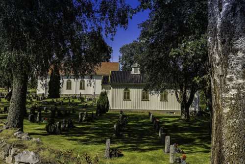 Cemetery Graveyard Church Religion Landscape