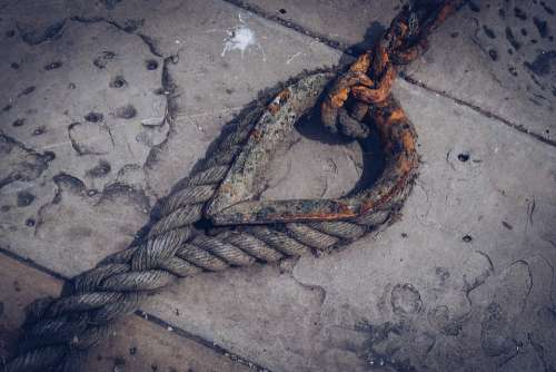 Chain Dew Seafaring Rust Metal Iron Chains