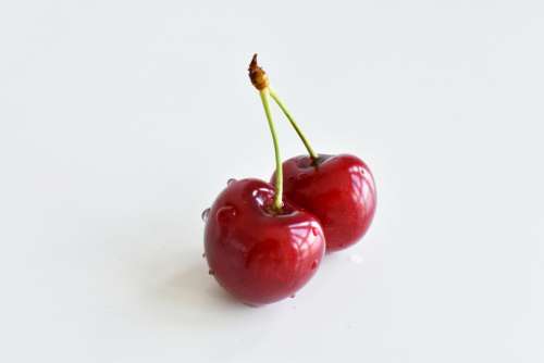 Cherry Red White Berries Small Fruit Juicy