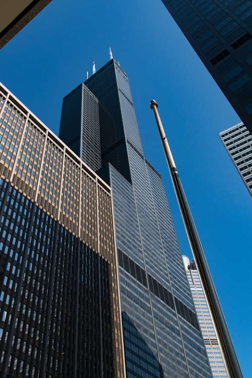 Chicago Skyscraper Building Architecture Downtown