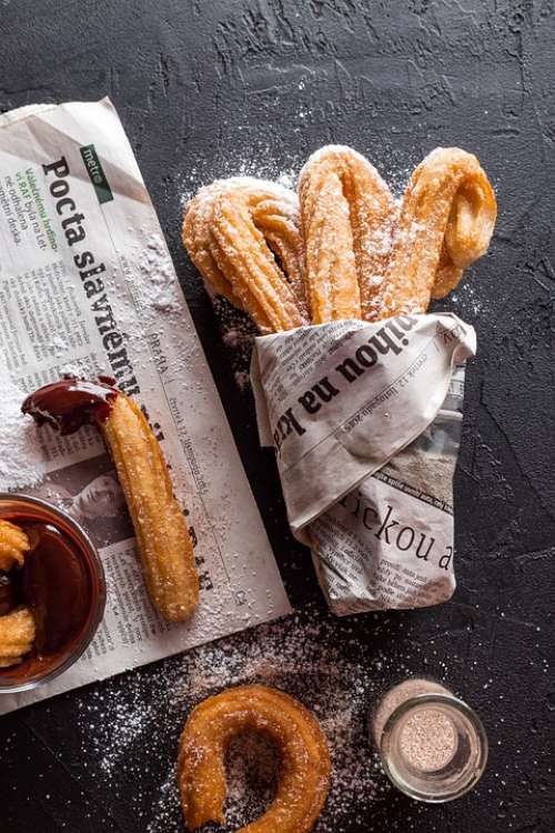 Churros Baking Cookies Dessert Confectionery