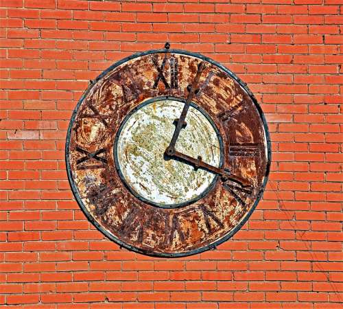 Clock Vintage Rustic Time Old Steampunk Machine