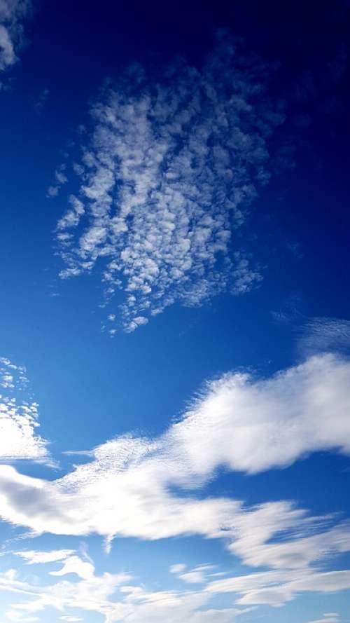 Clouds Sky Blue Abendstimmung