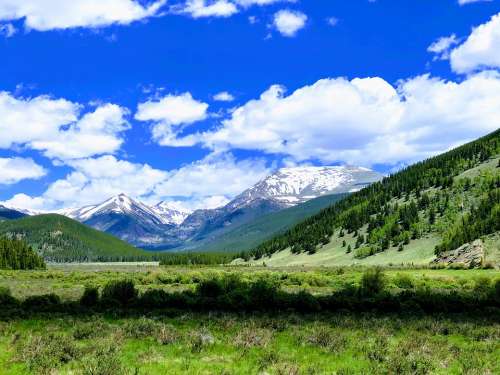 Colorado Tumbling River Rockies Nature Landscape