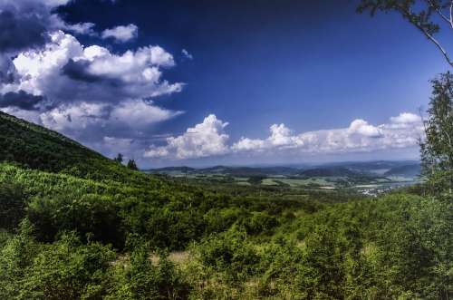 Country Forest Mountains Summer Nature The Sky