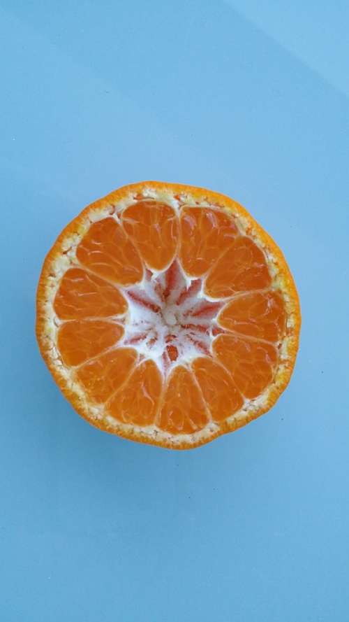 Cut Fruit Orange Fruit Juicy Cut Healthy Citrus