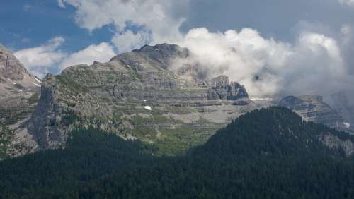 Dolomites Outdoor Landscape Nature Mountain