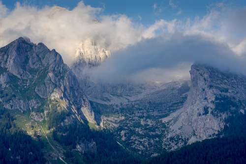 Dolomites Outdoor Landscape Nature Mountain
