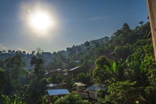 Drc Congo Dr Con Zaire Sun Sun Rise Morning