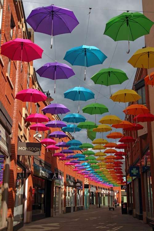 Durham Modern Art Umbrellas City