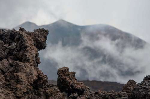 Etna Volcano Sicily Italy Mountain Lava Nature