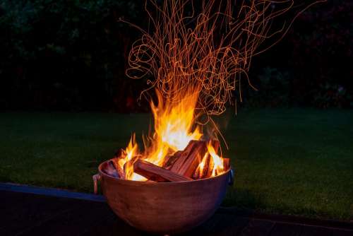 Fire Midsummer Solstice Burn Blaze Flame Dark